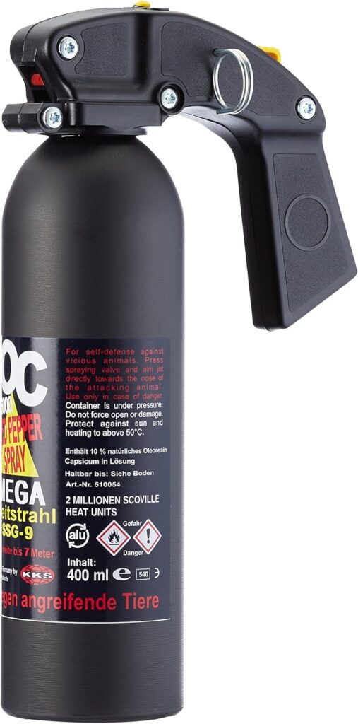 Pfefferspray OC 5000 Mega Weitstrahl (Jet) mit Pistolengriff