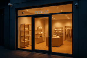 Alarmanlage für Pop-up-Stores